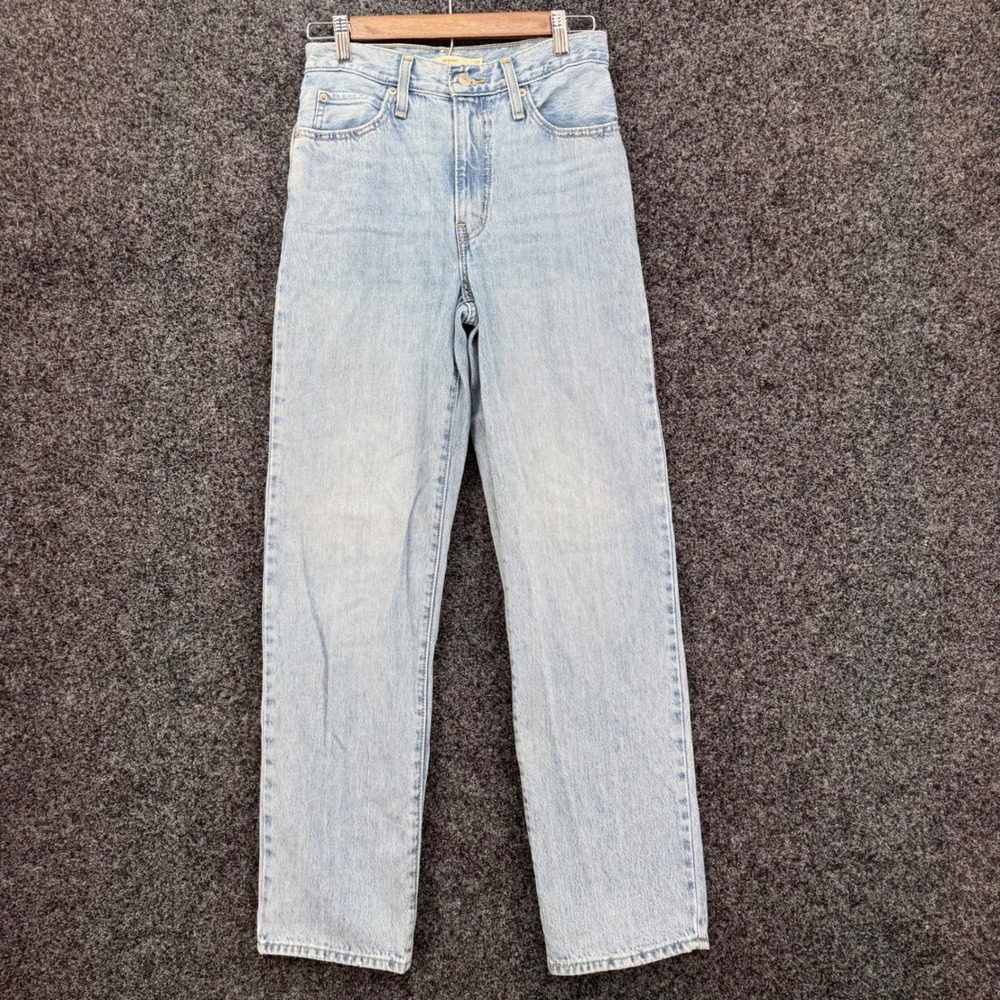 Levis 94 Baggy High Rise Straight Leg Light Wash Denim Jeans Size 25